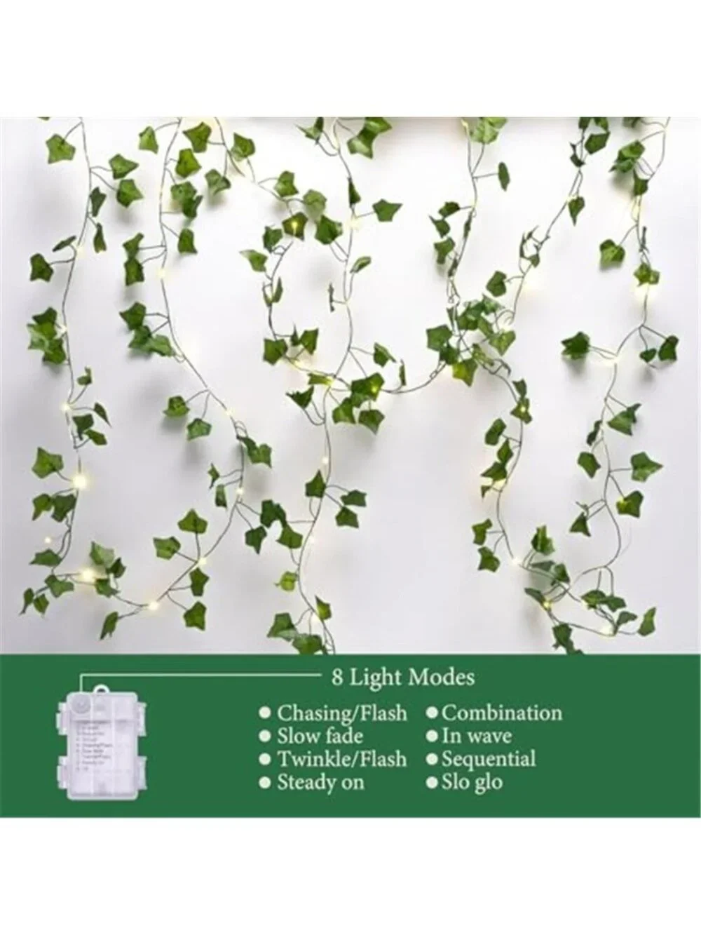 Ivy Vine String Lights LED Fairy Lights Room Decor Bedroom Wall Hanging Decor